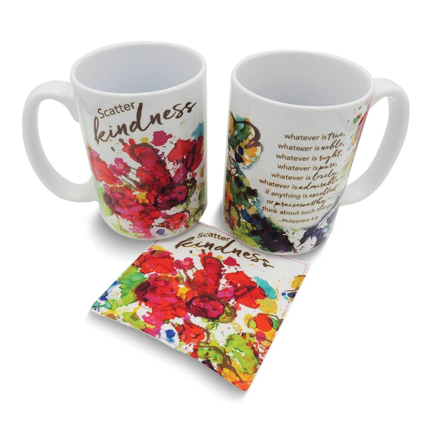 Scatter Kindness Mug with Coaster Gift Set GM24294