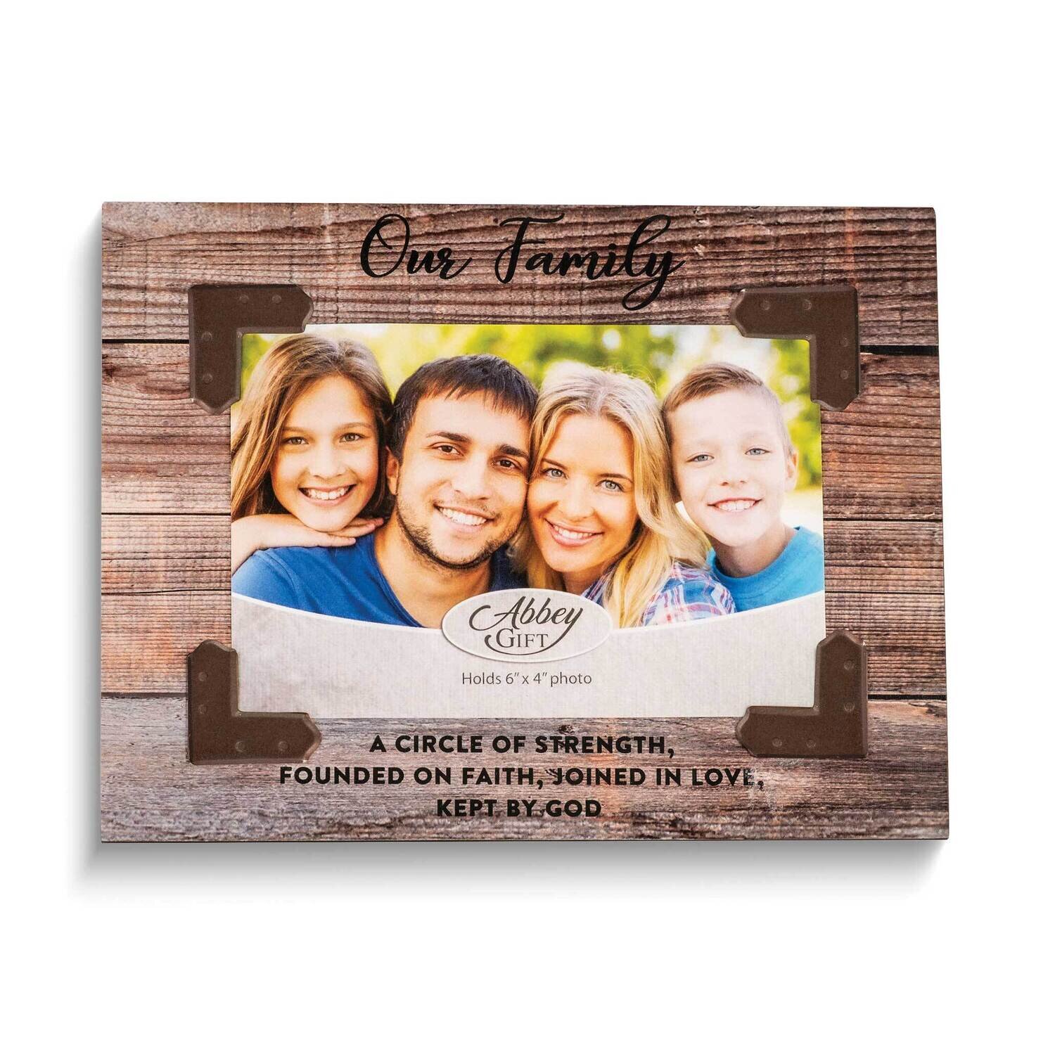 Our Family Rustic 6x4 Photo Frame GM24298