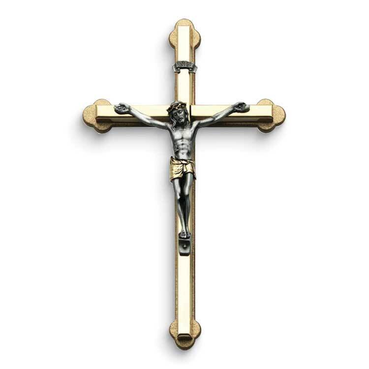 Two-tone Metal 6 inch Corpus Wall Cross GM24323, MPN: GM24323, 785525024754