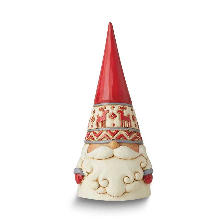 Jim Shore Heartwood Creek Red Reindeer Hat Gnome Figurine GM24587