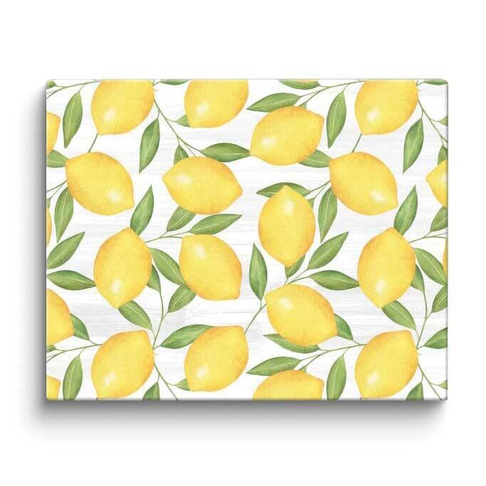 Watercolor Lemons 15 x 12 inch Glass Counter Saver GM24382