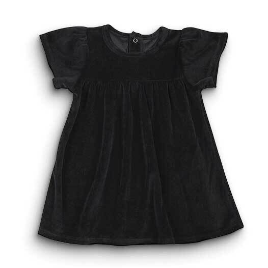Girls Black Velour 6 to 12 Mnths Dress GM24395, MPN: GM24395,