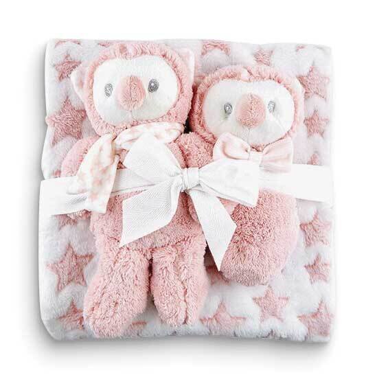 Owl Plush and Blanket Gift Set GM24405