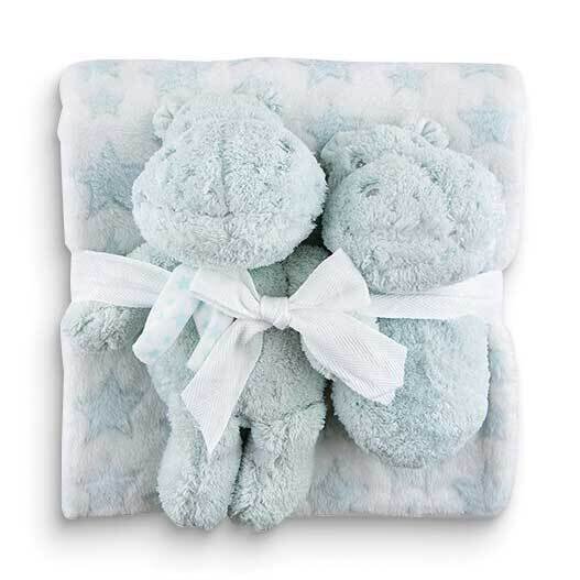 Hippo Plush and Blanket Gift Set GM24406