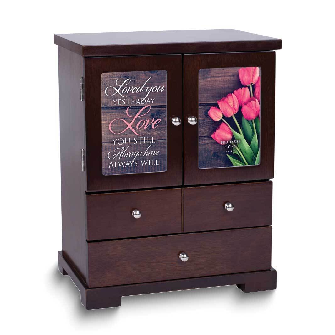 Walnut Love You Still Photo Jewelry Armoire GM24755, MPN: GM24755, 603799796446