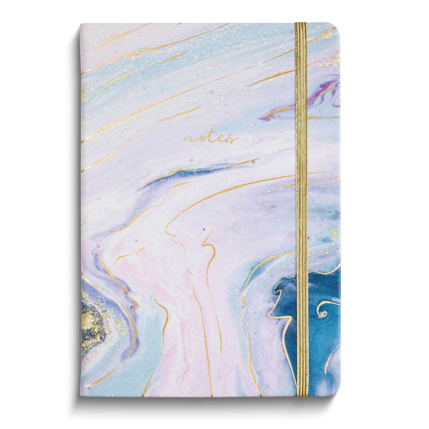 Cosmos NOTES Blue and Gold Foil Marble 6x8 Inch 256-Page Journal GM24452, MPN: GM24452, 826635247173