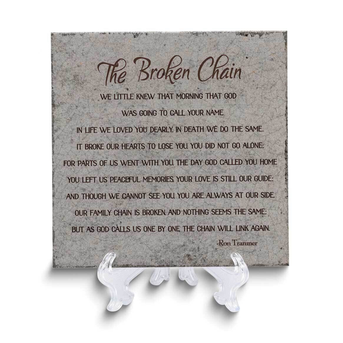 The Broken Chain Bereavement Ceramic Tile GM24792