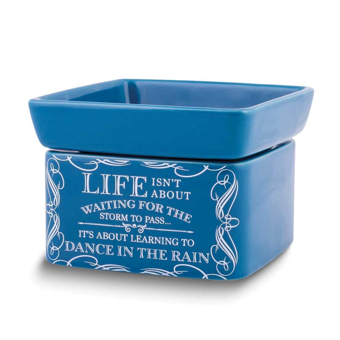 Ceramic Dancing in the Rain Blue Wax Warmer GM24796, MPN: GM24796, 633303832476