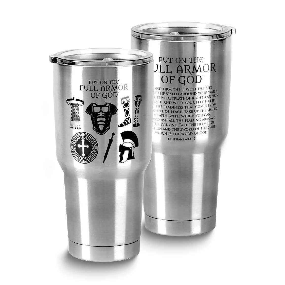 Stainless Steel 30oz Armor of God Tumbler GM24537