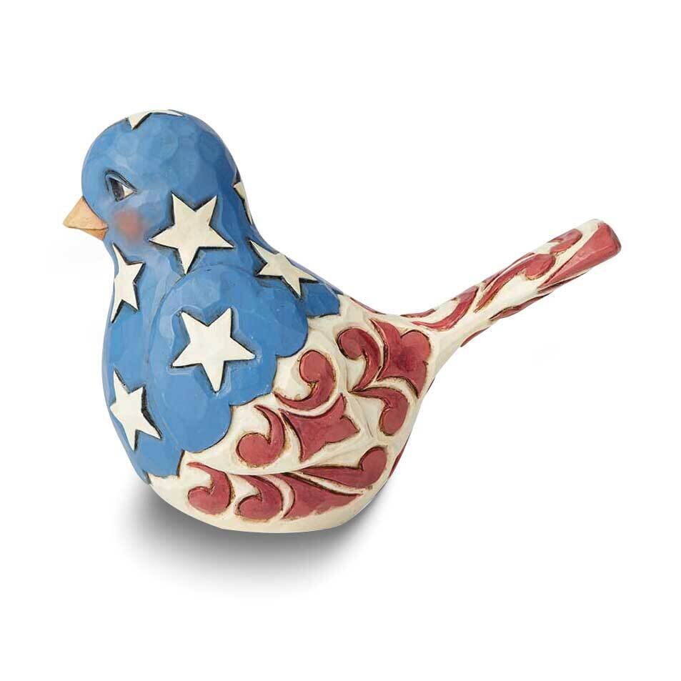 Jim Shore Heartwood Creek Red White and Blue Patriotic Bird GM24571