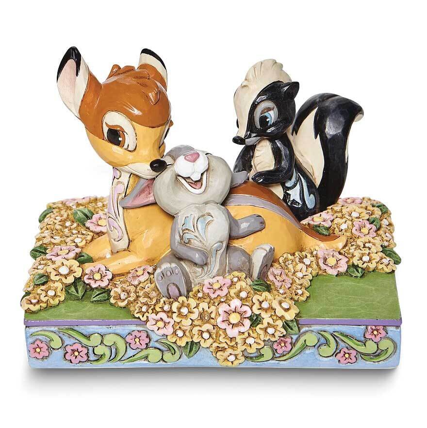 Disney Traditions Jim Shore Bambi, Thumper, and Flower Figure GM24649