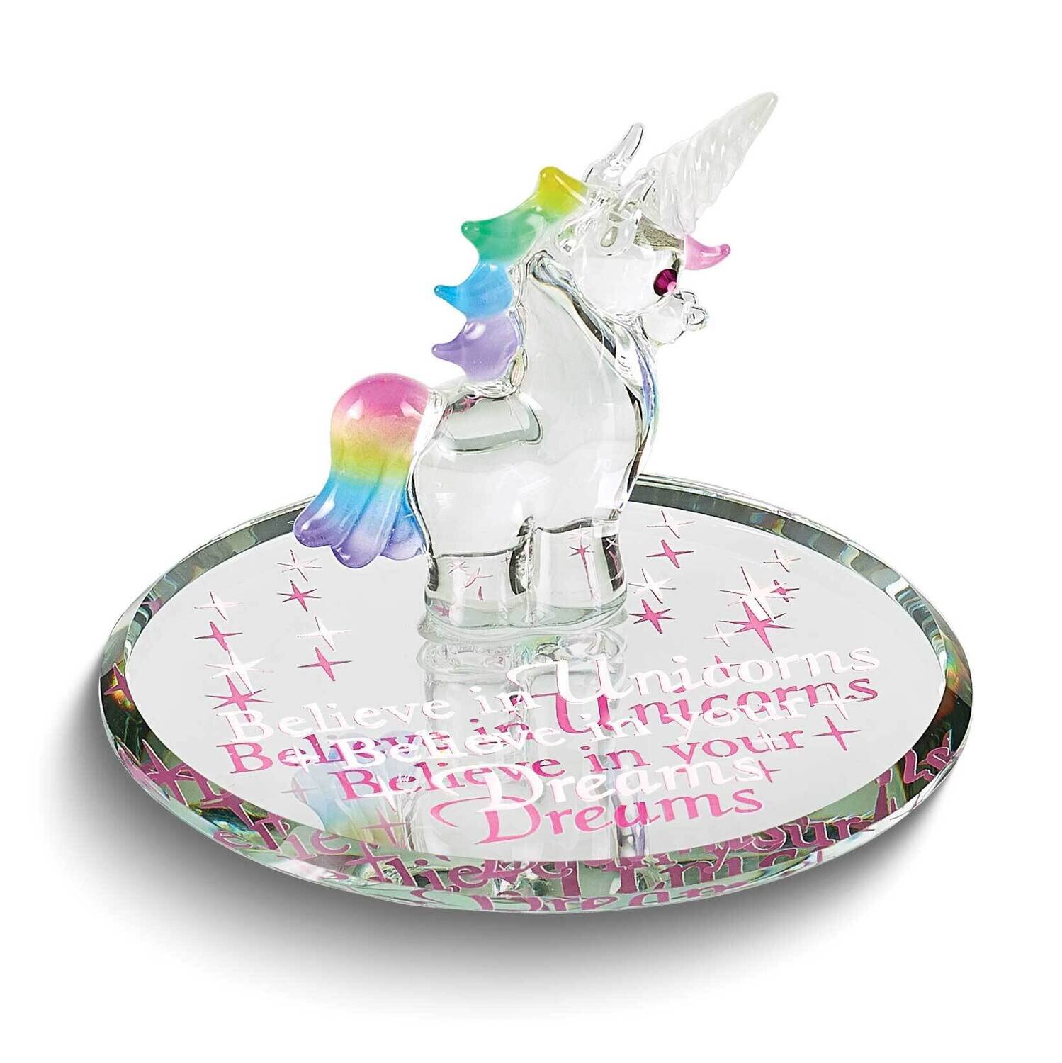 Glass Baron DREAMS Unicorn Glass Figurine GM24973