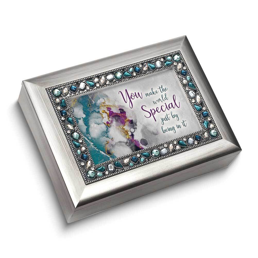 You Are Special Jeweled Silver-tone Music Box GM24756