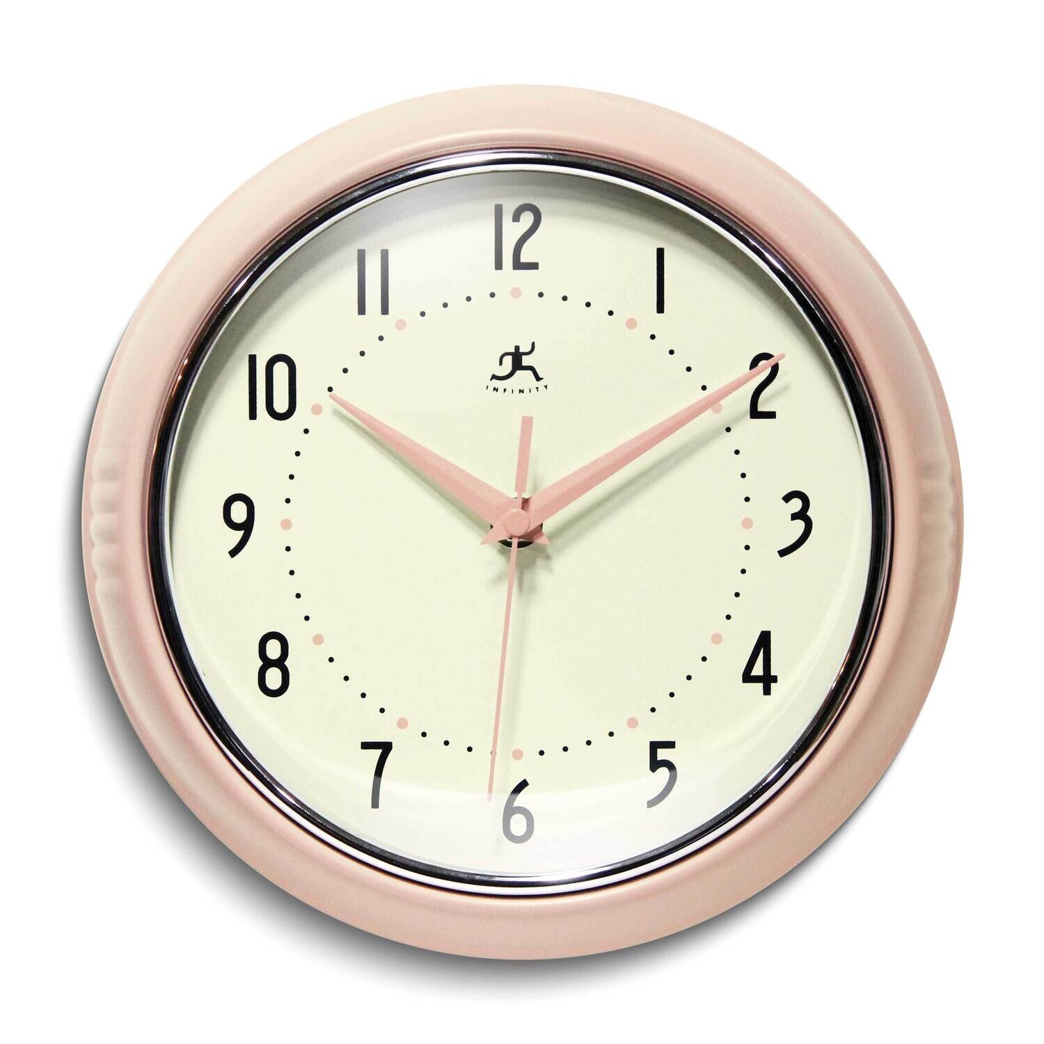 Rose Blush Retro Metal Wall Clock GM25010, MPN: GM25010, 731742109446