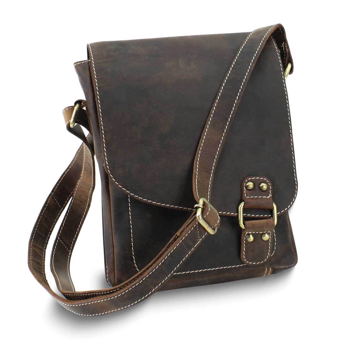 Distressed Brown Leather Crossbody Bag GM25069, MPN: GM25069,