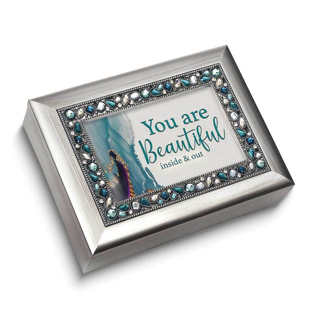 You Are Beautiful Jeweled Silver-tone Music Box GM24757, MPN: GM24757, 603799980180