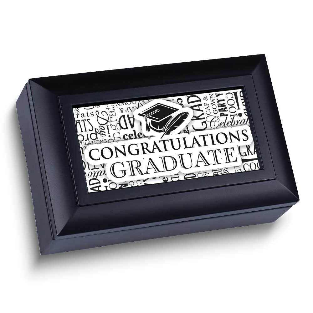 Congratulations Graduate Black Music Box GM24782