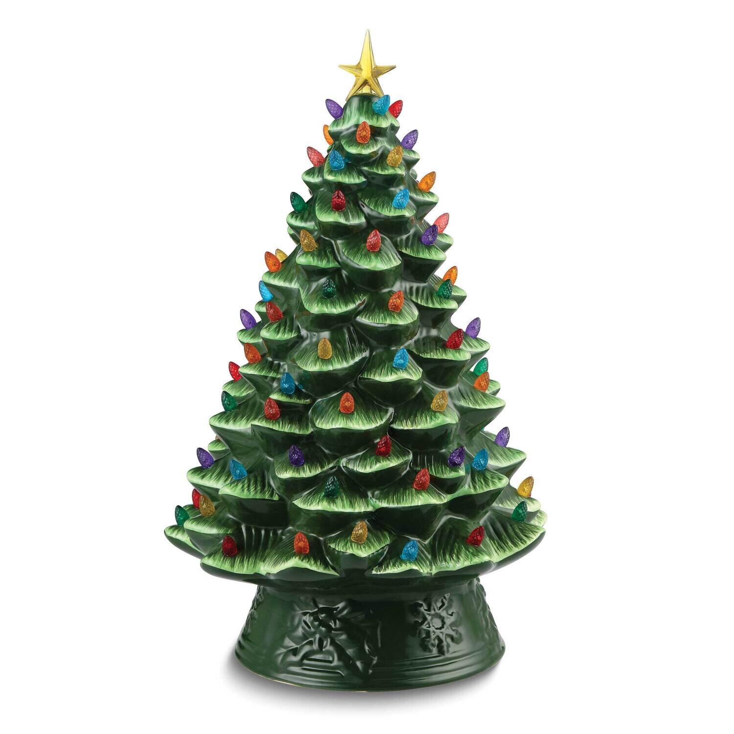 Nostalgic Green Ceramic 18 Inch Christmas Tree GM24802