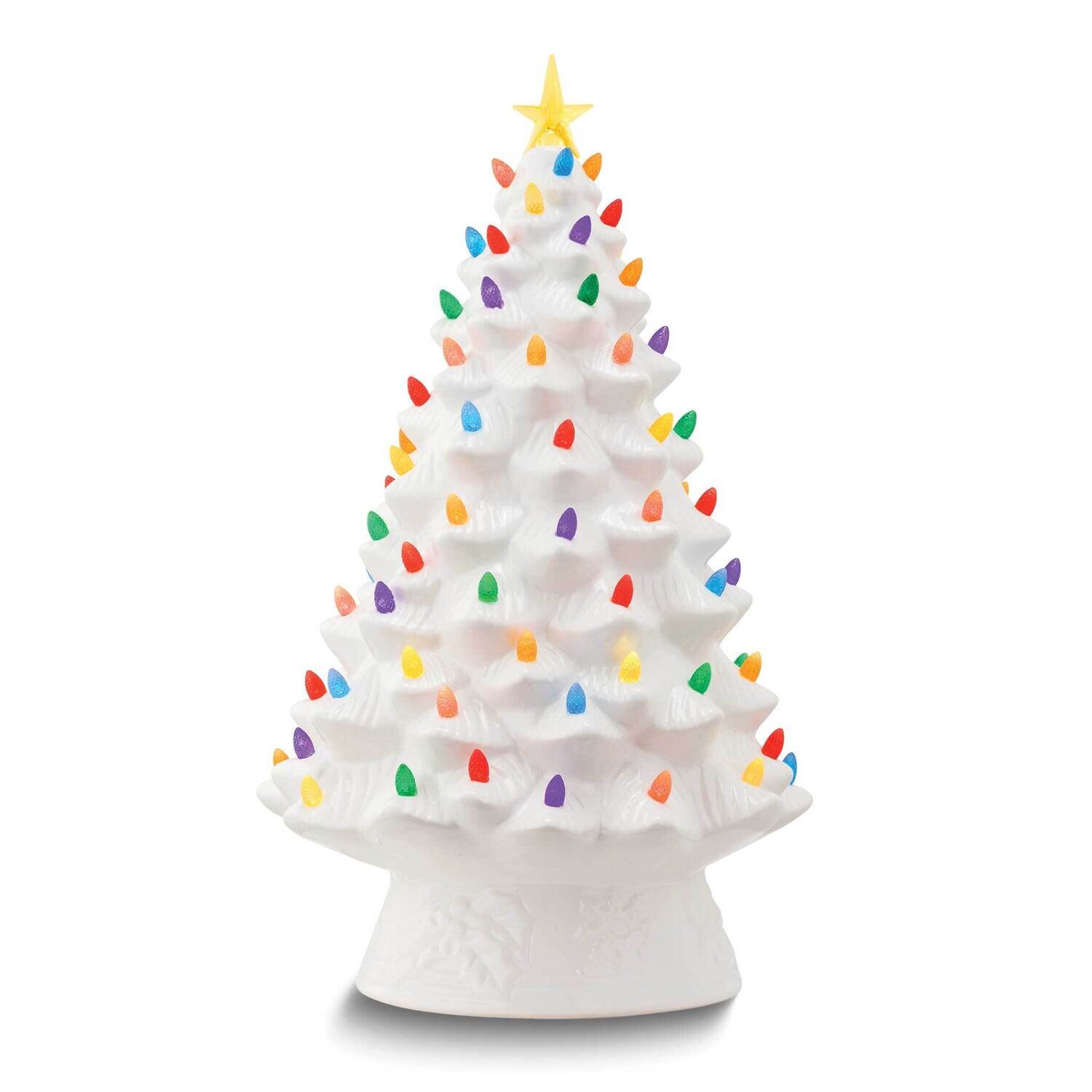 Nostalgic White Ceramic 18 Inch Christmas Tree GM24803, MPN: GM24803, 51053196530