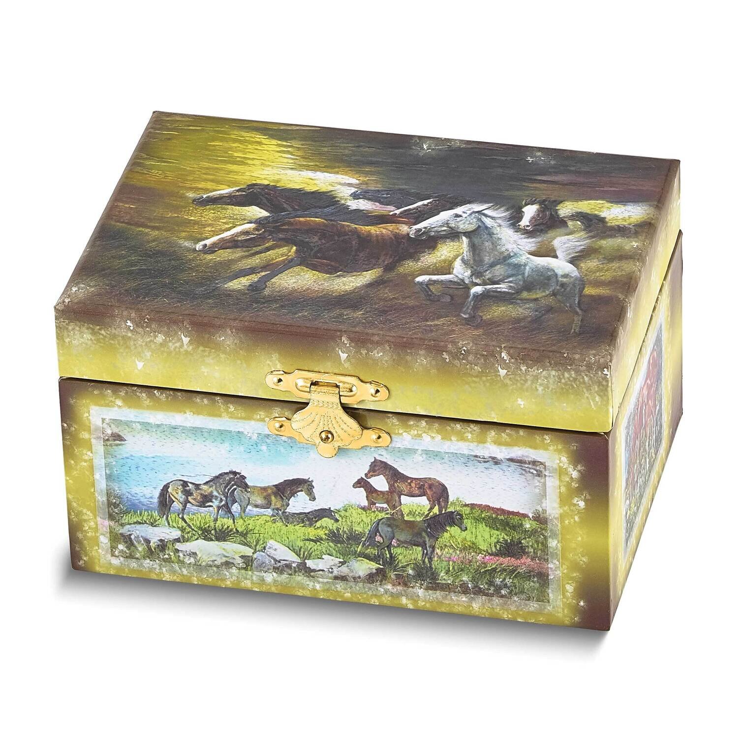 Children's Wild Horse Themed Musical Box GM24820