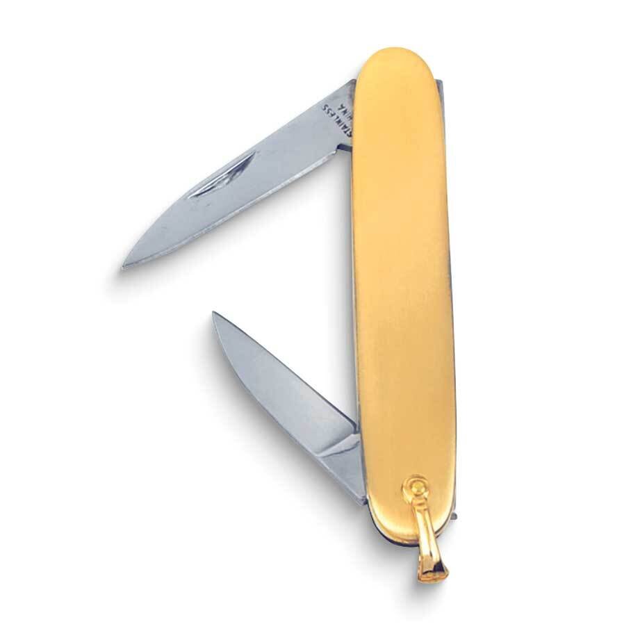 Kelly Waters Gold-plated Two Blade Pocket Knife GM24827G