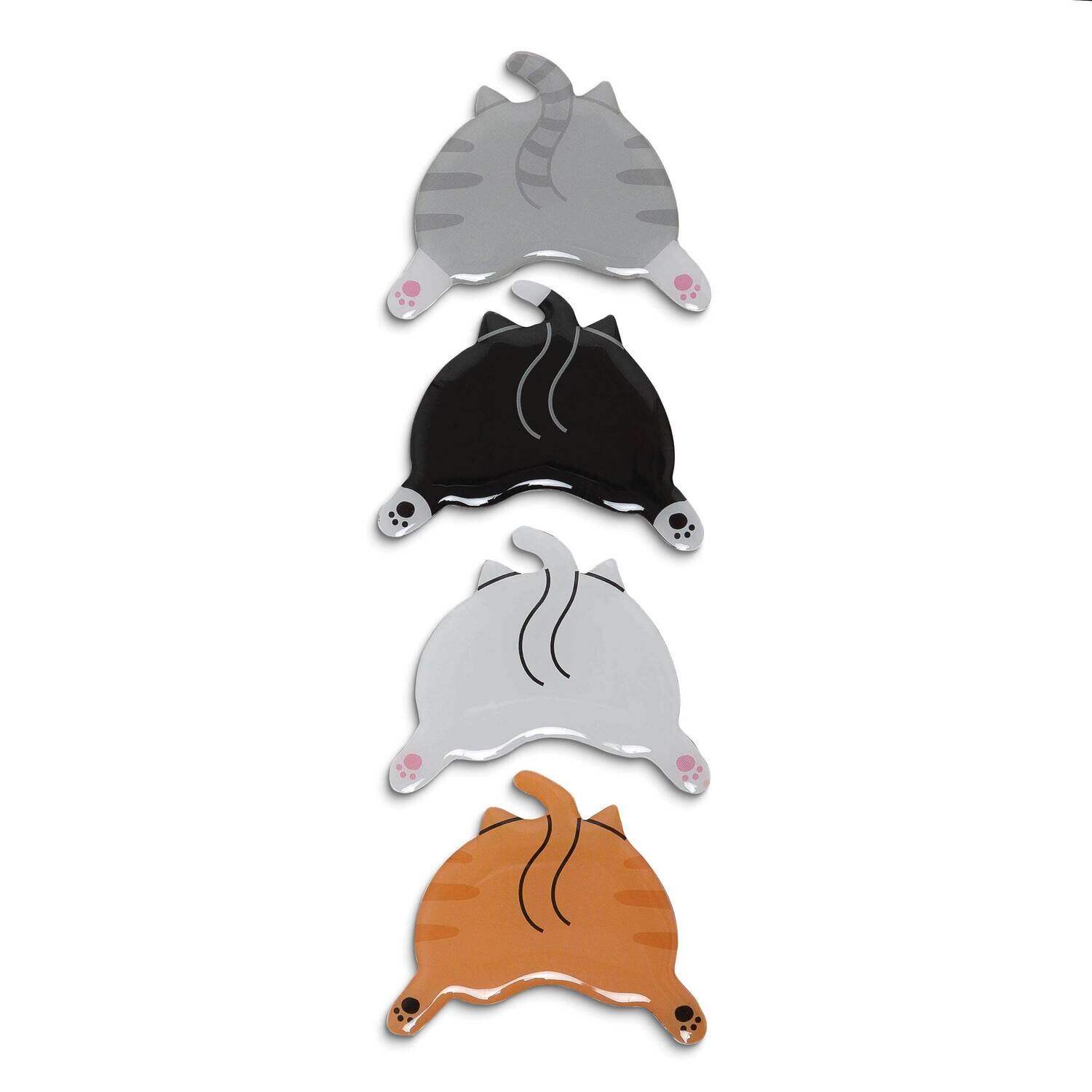 Cat Behind Set of Four Magnets GM25027