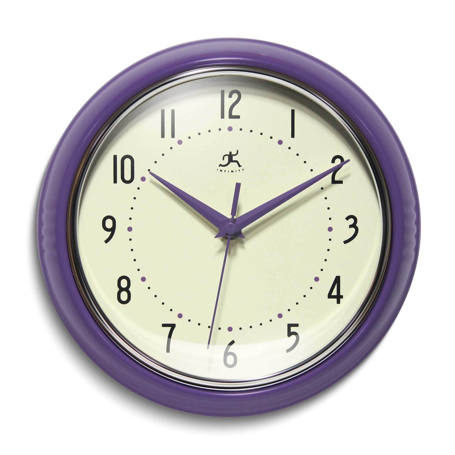 Purple Retro Metal Wall Clock GM25011, MPN: GM25011, 731742109439