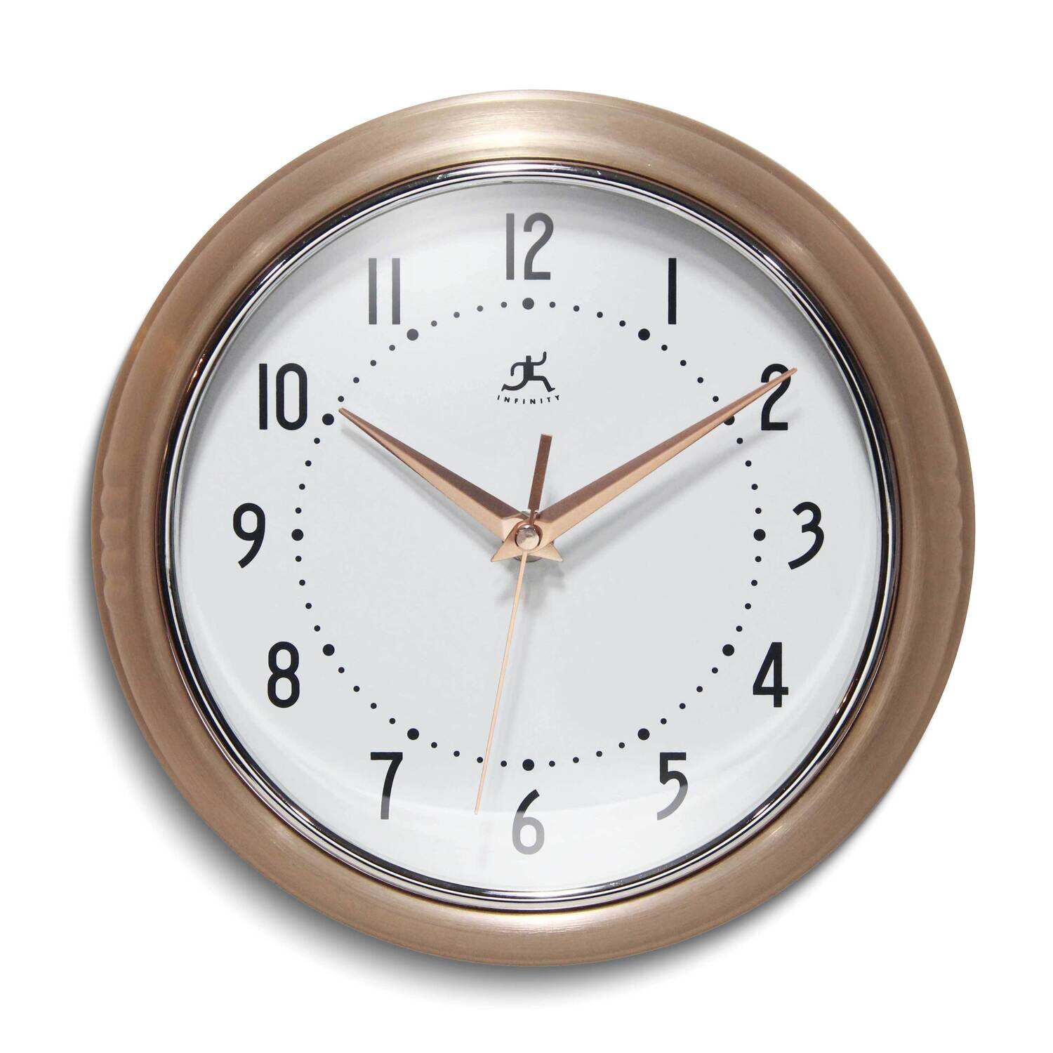 Copper Finish Retro Metal Wall Clock GM25012, MPN: GM25012, 731742409430