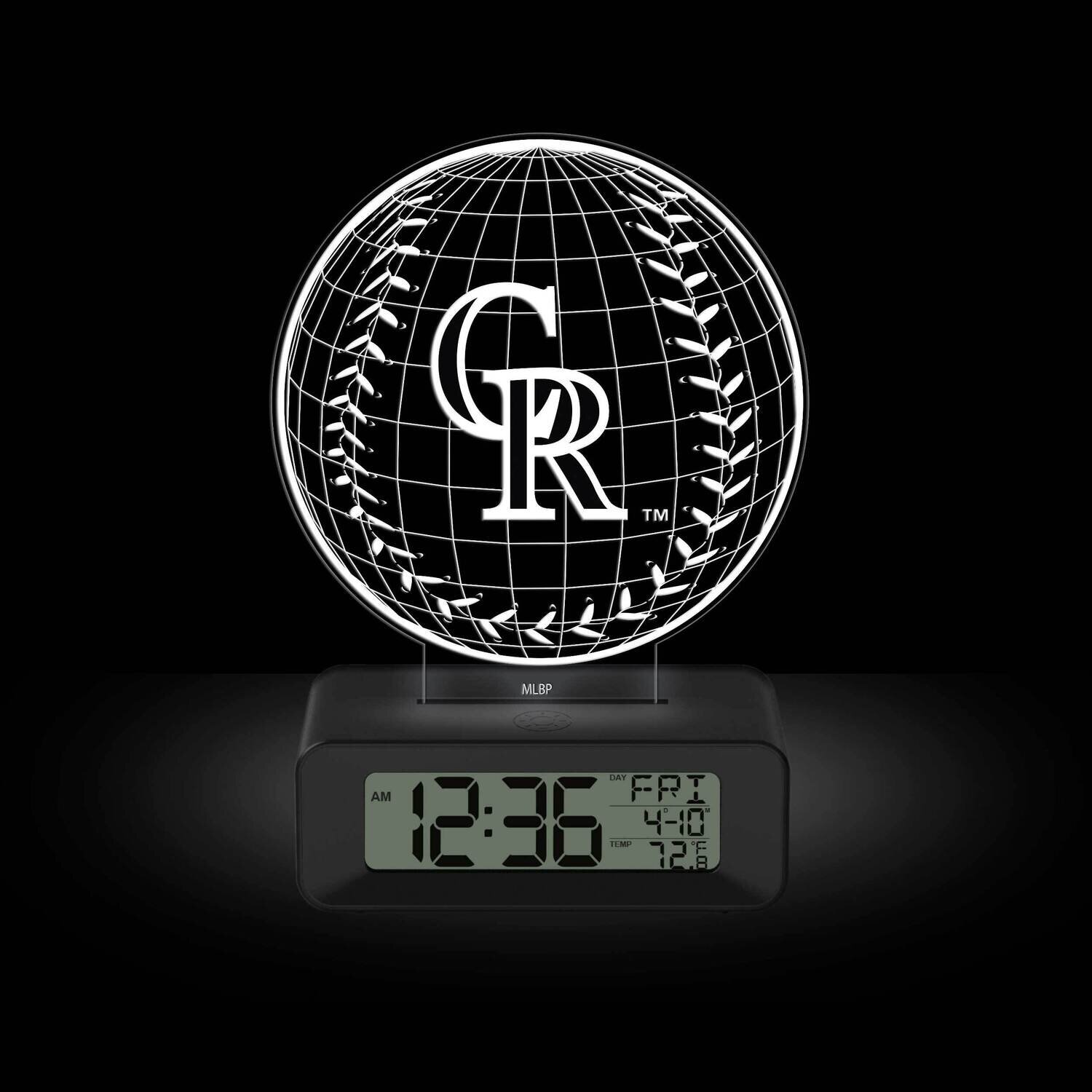 Game Time Colorado Rockies LED 3D Illusion Alarm Clock GM25316-COL, MPN: GM25316-COL, 81006814069