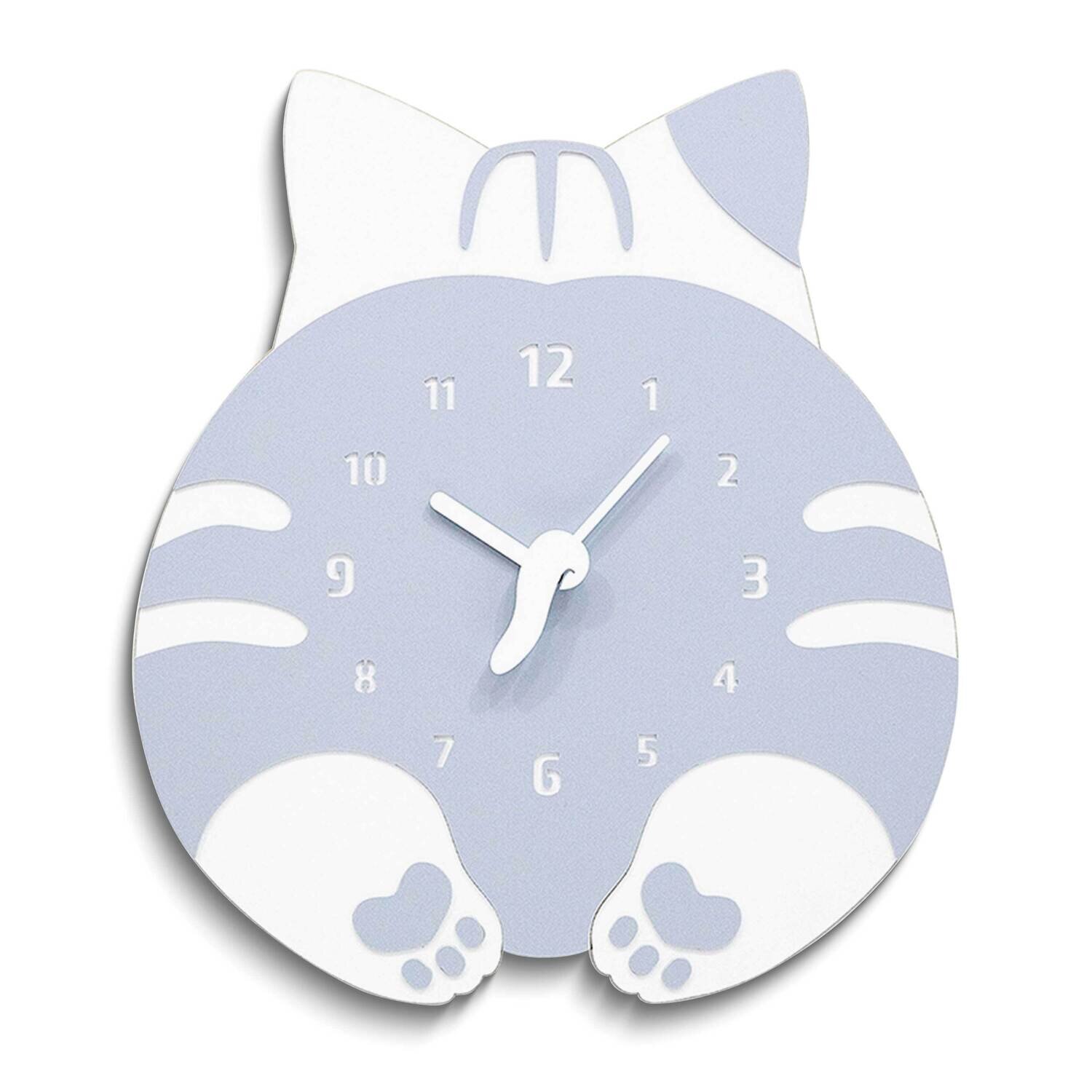 Blue and White Cat Wall Clock GM25204