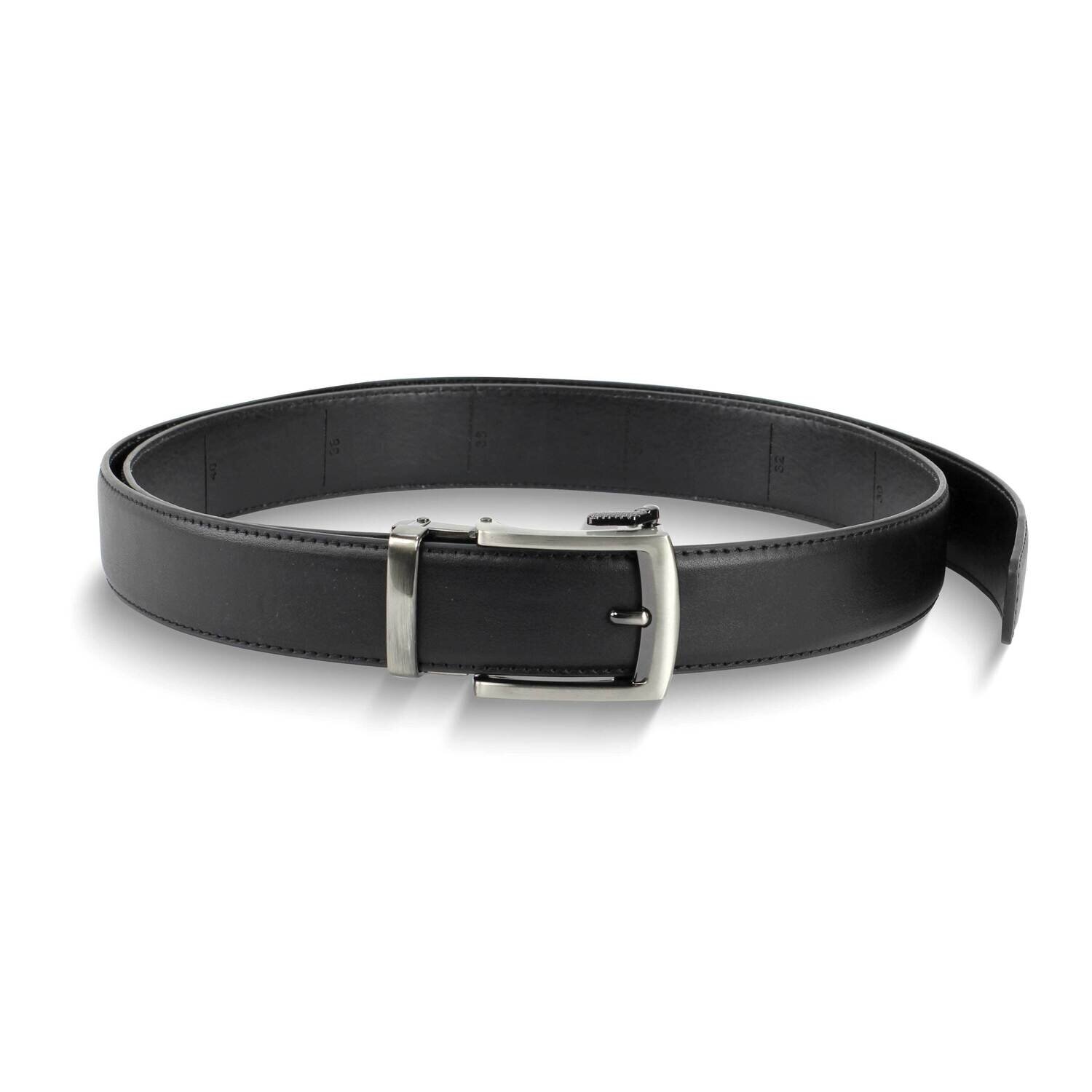 Black Vegan Leather Comfort Fit Ratchet Belt GM25072BLK, MPN: GM25072BLK, 892925179912