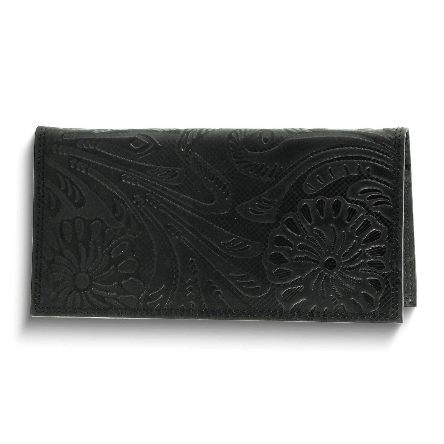 Black Embossed Floral Pattern Rodeo Wallet GM25079BLK, MPN: GM25079BLK, 892925172814