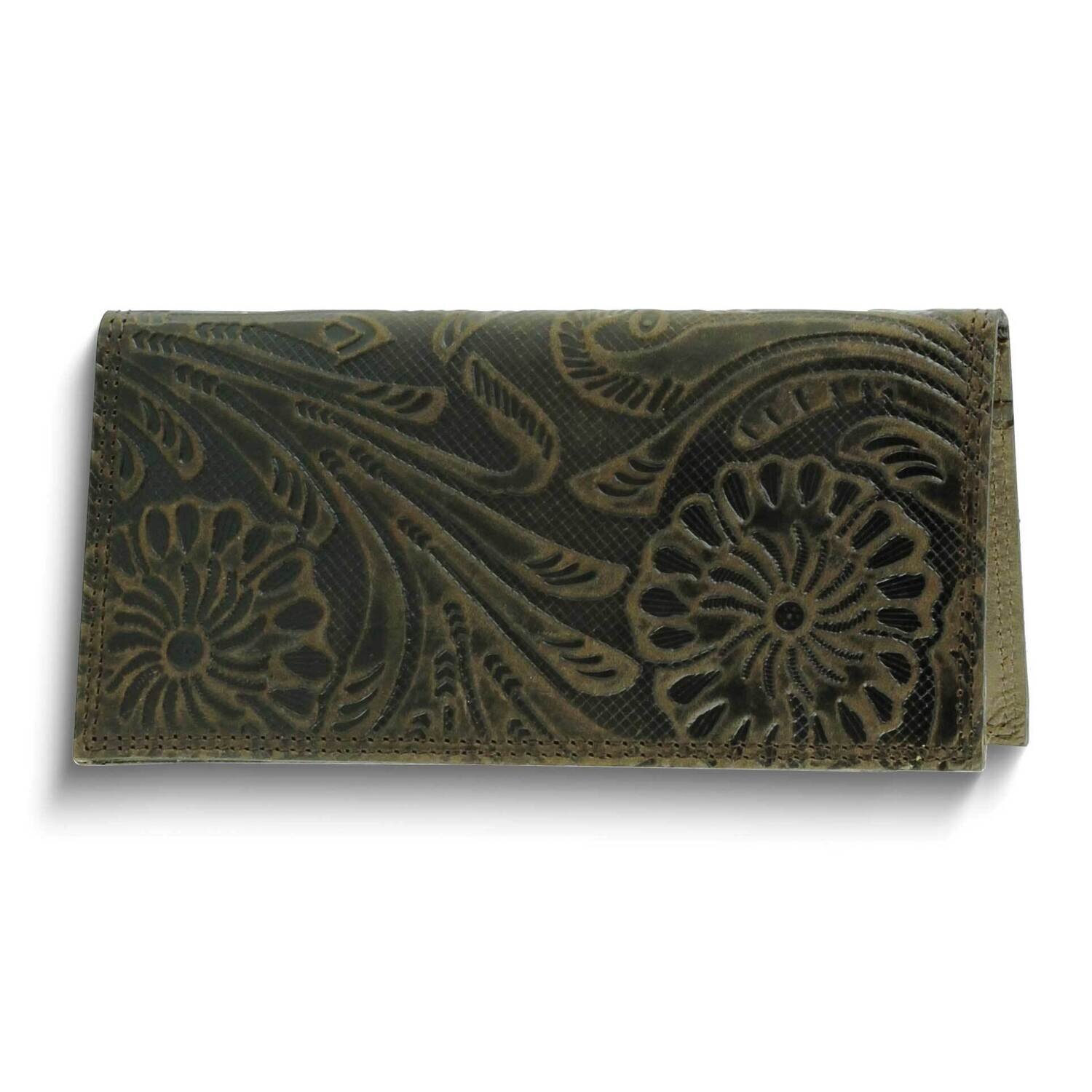 Brown Embossed Floral Pattern Rodeo Wallet GM25079BRN, MPN: GM25079BRN, 892925172821