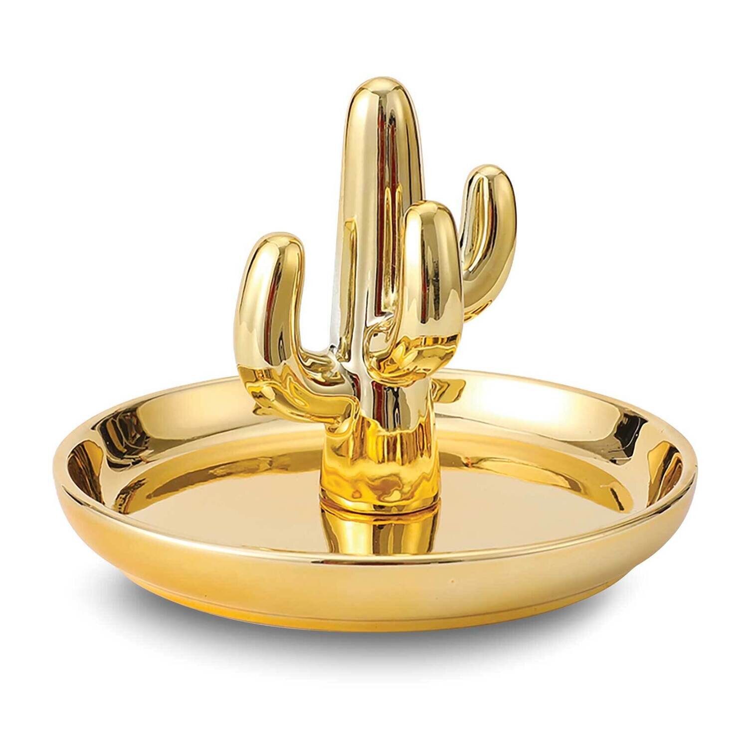 Gold-tone Standing Cactus Ring Holder GM25223, MPN: GM25223, 788089167424