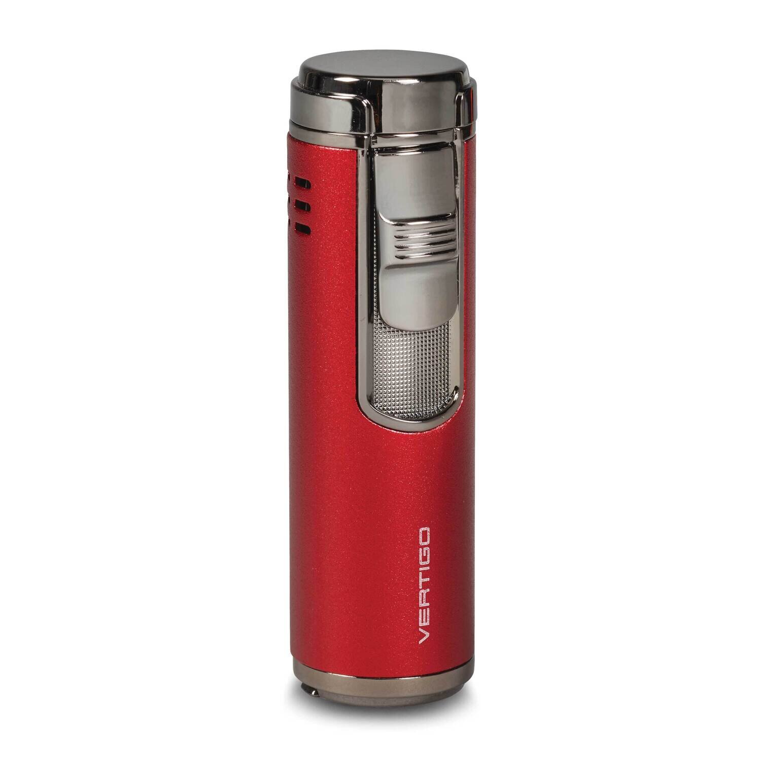 Vertigo Eloquence Red Fold-out Punch Quad Flame Lighter GM25115RD