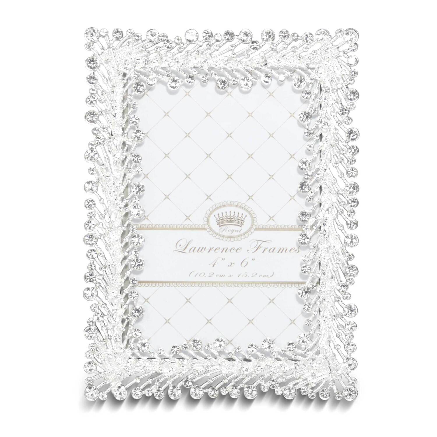 Jasmond Silver-tone Crystal 4 x 6 Inch Photo Picture Frame GM25405, MPN: GM25405, 751148077088