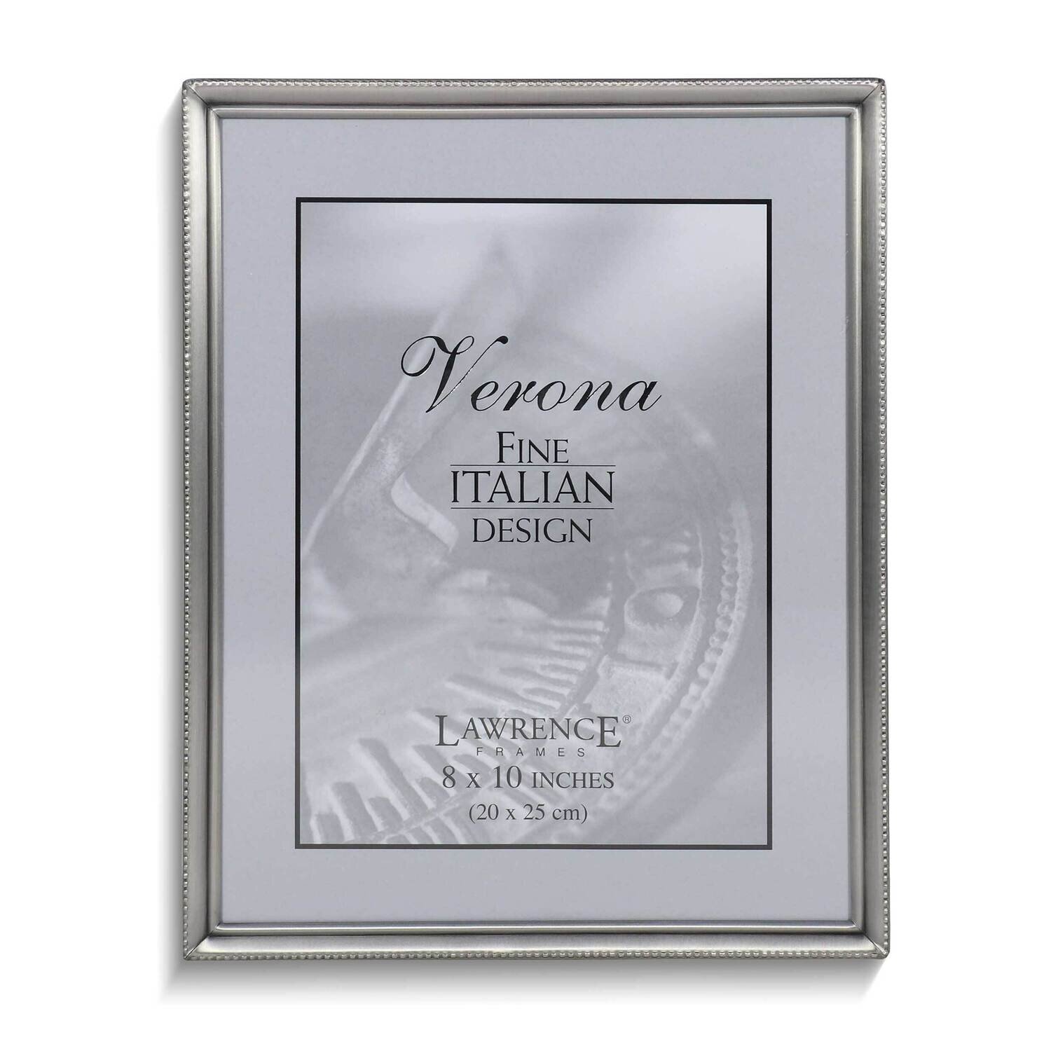 Pewter Brushed and Beaded 8 x 10 Inch Photo Picture Frame GM25427, MPN: GM25427, 751148035033