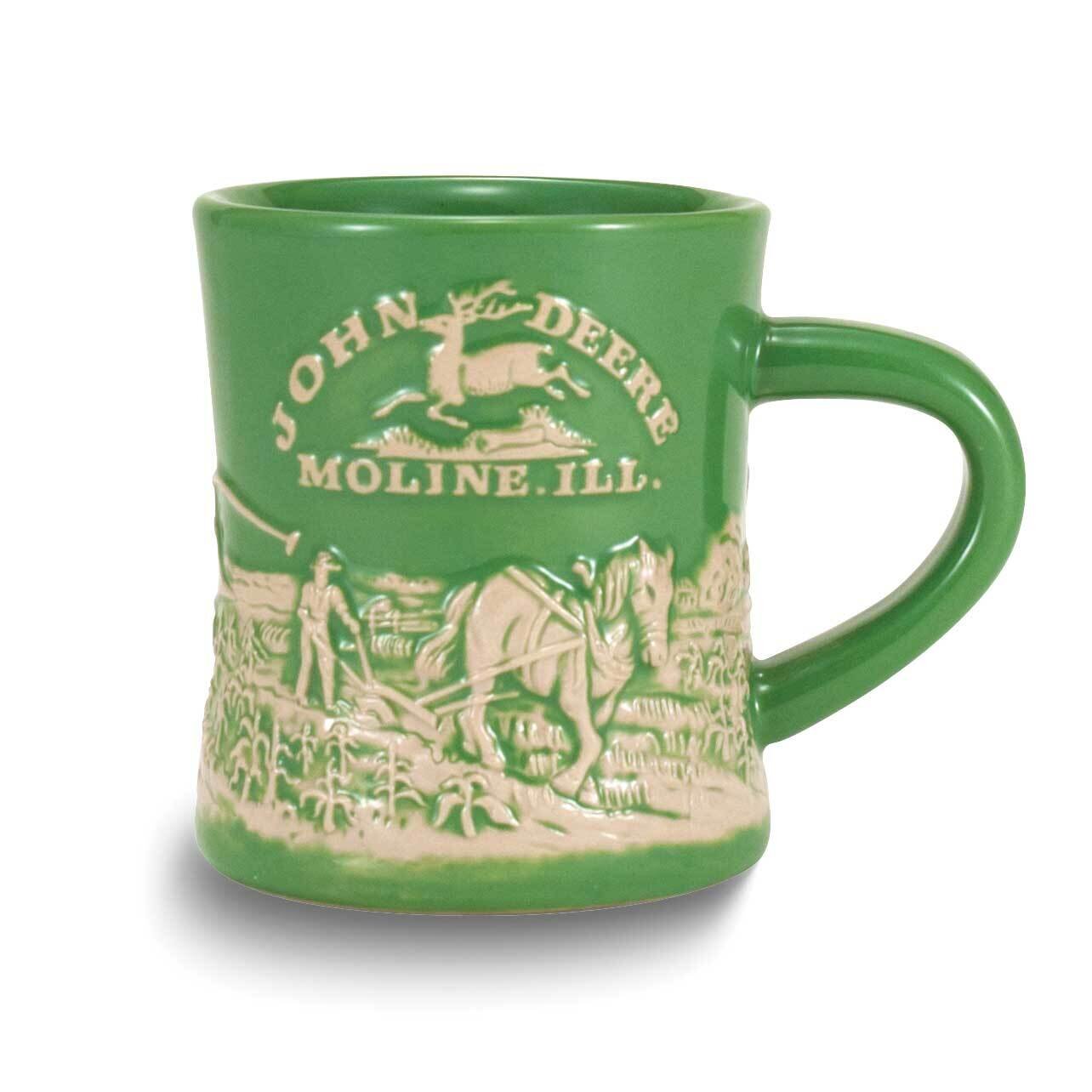 John Deere Horse and Plow 12oz Relief Diner Mug GM25136, MPN: GM25136,