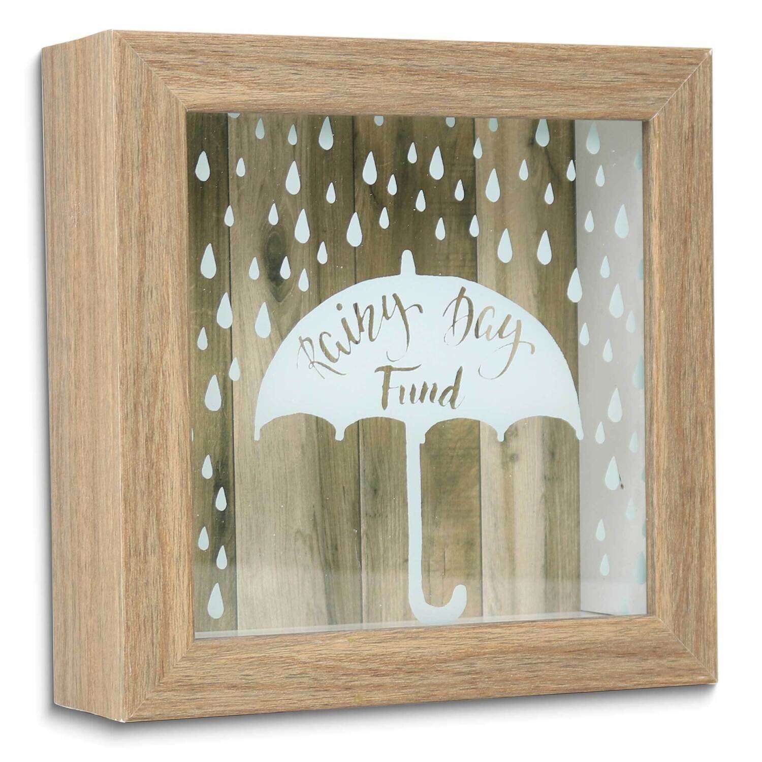 Rainy Day Fund Wooden Shadow Box GM25471