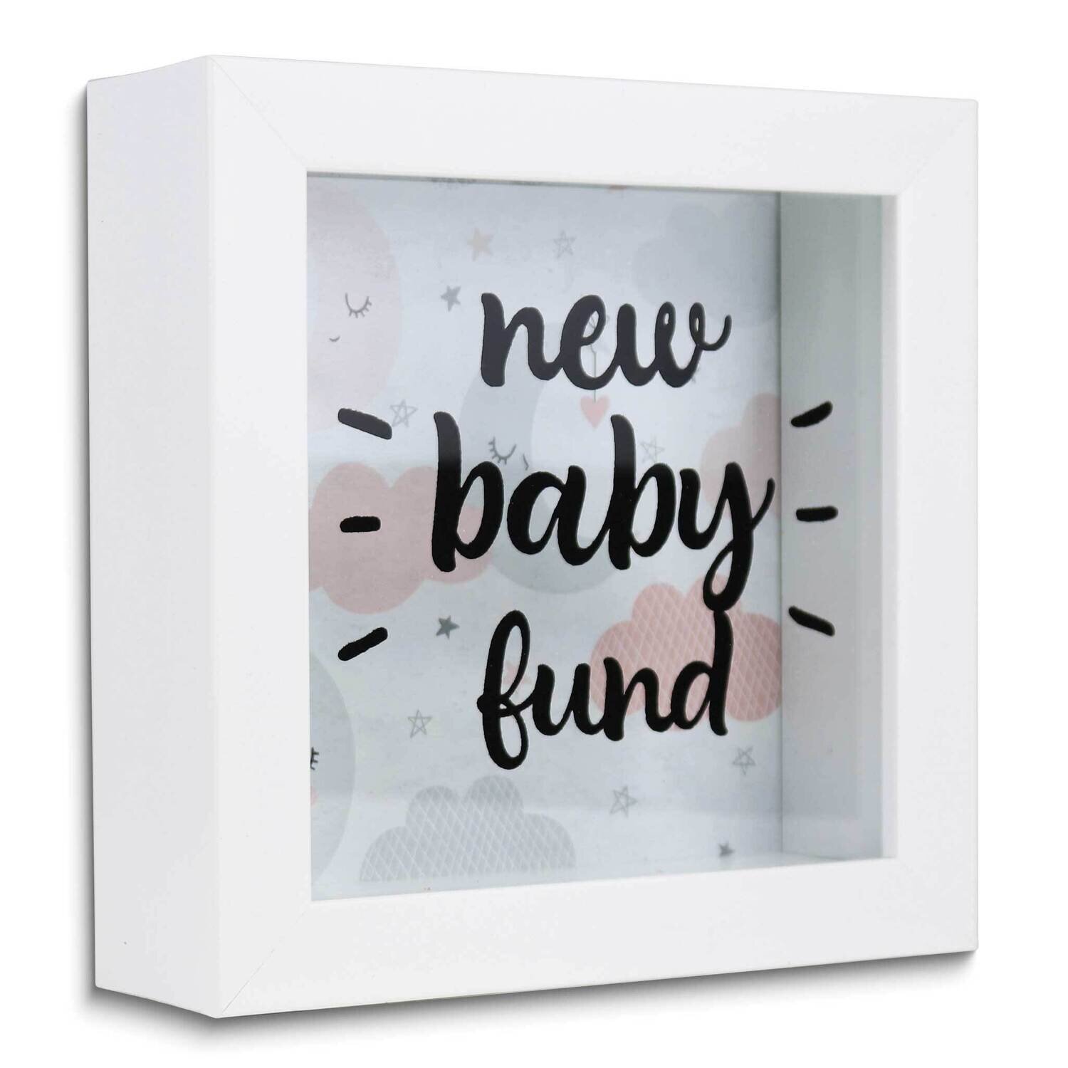 New Baby Fund Wooden Shadow Box GM25473