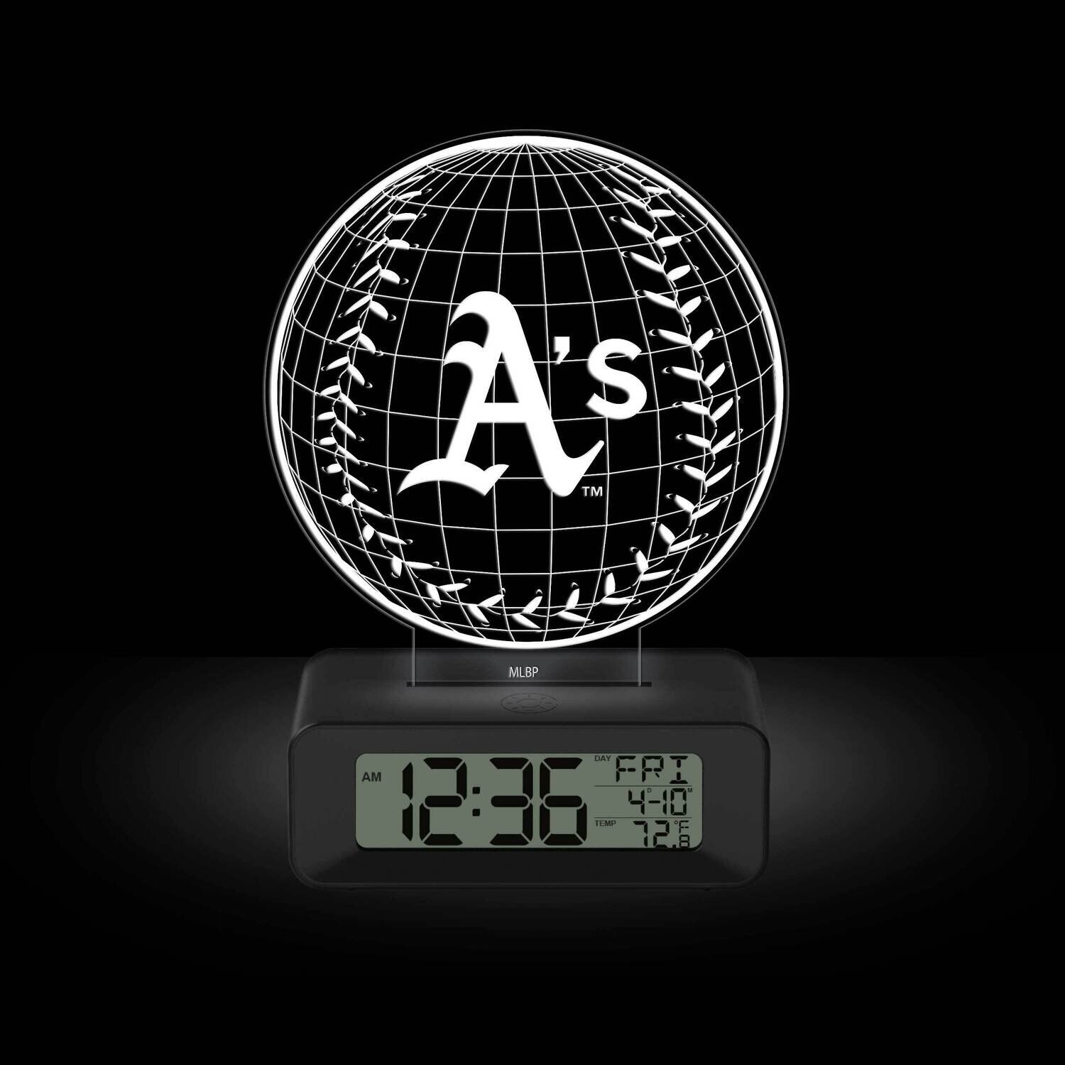 Game Time Oakland A's LED 3D Illusion Alarm Clock GM25316-OAK