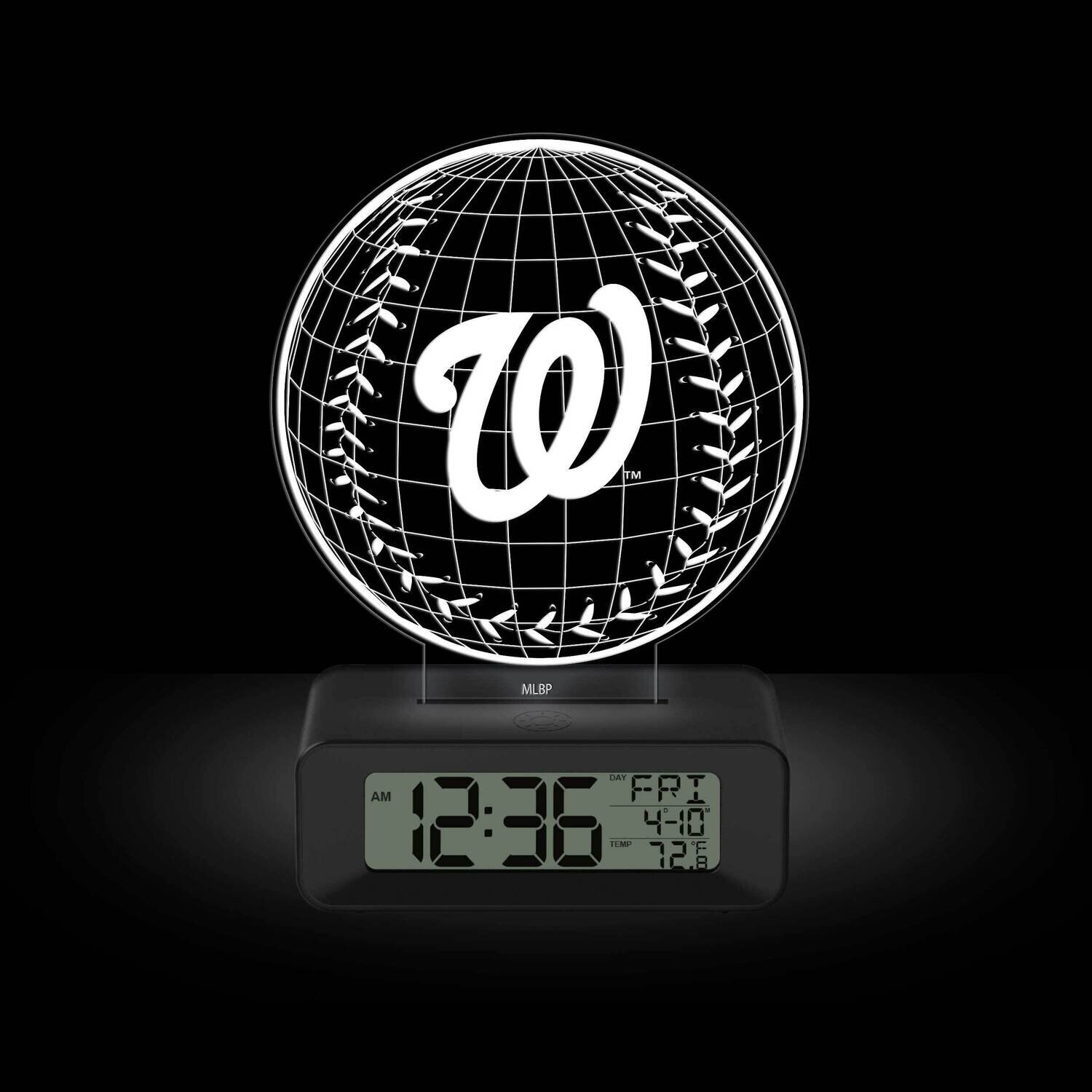 Game Time Washington Nationals LED 3D Illusion Alarm Clock GM25316-WAS, MPN: GM25316-WAS, 810068140…
