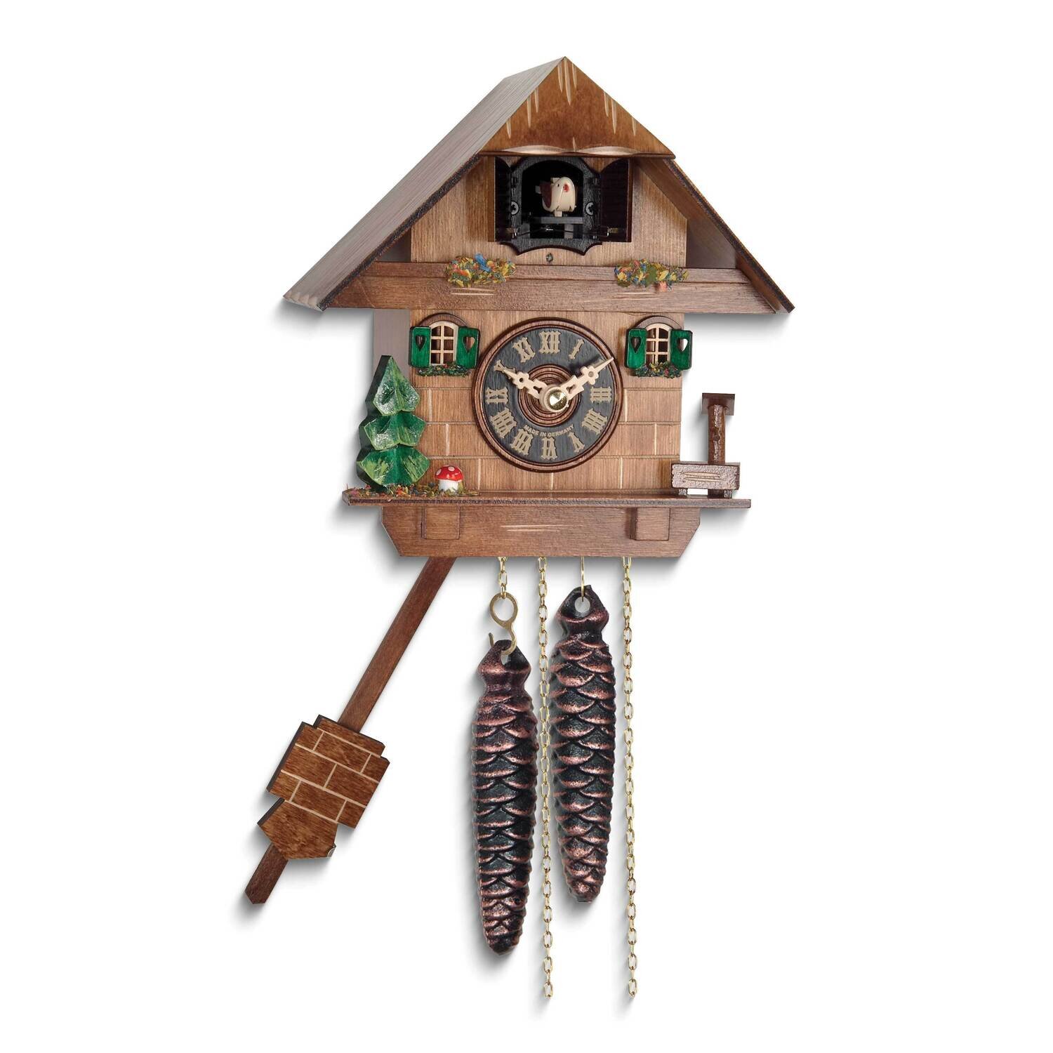 Cottage and Pine Tree Cuckoo Clock GM25171