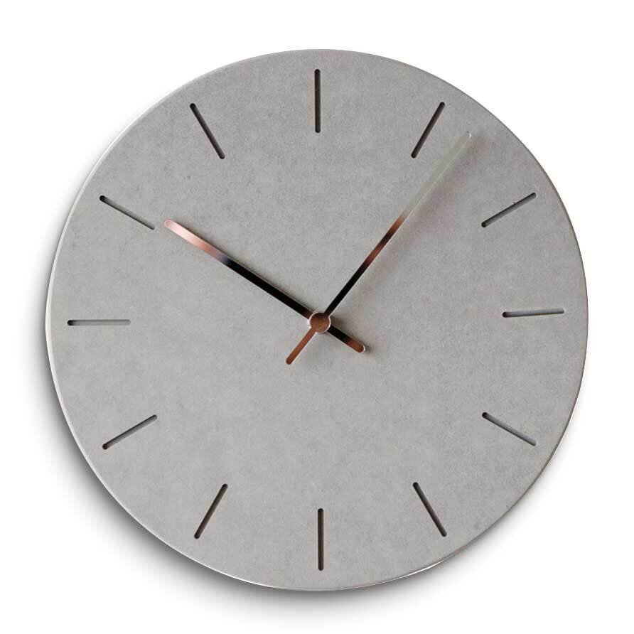 Grey Concrete Finish Battery Operated Wall Clock GM25184, MPN: GM25184, 788089156978