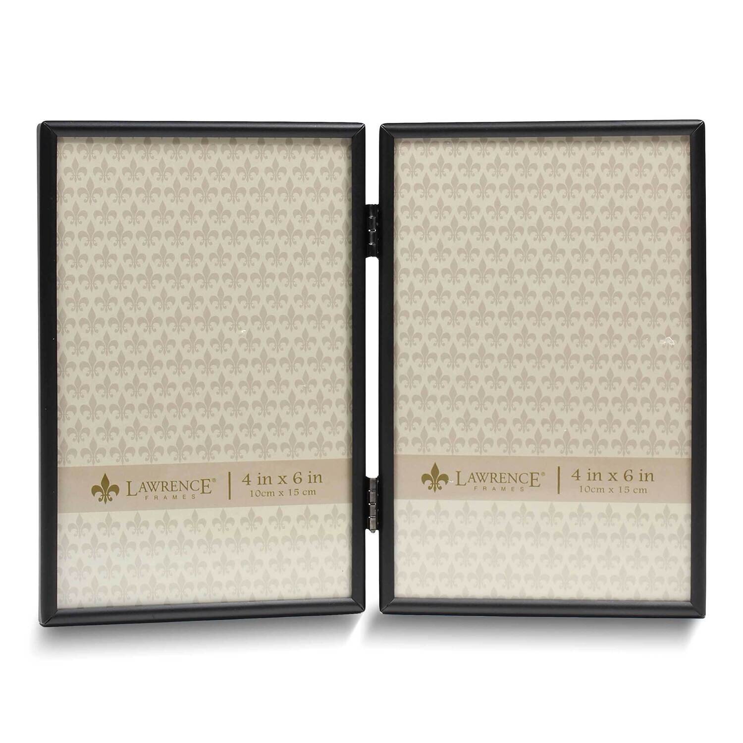 Simply Black Metal 4x6 Double Photo Frame GM25531, MPN: GM25531, 751148070034
