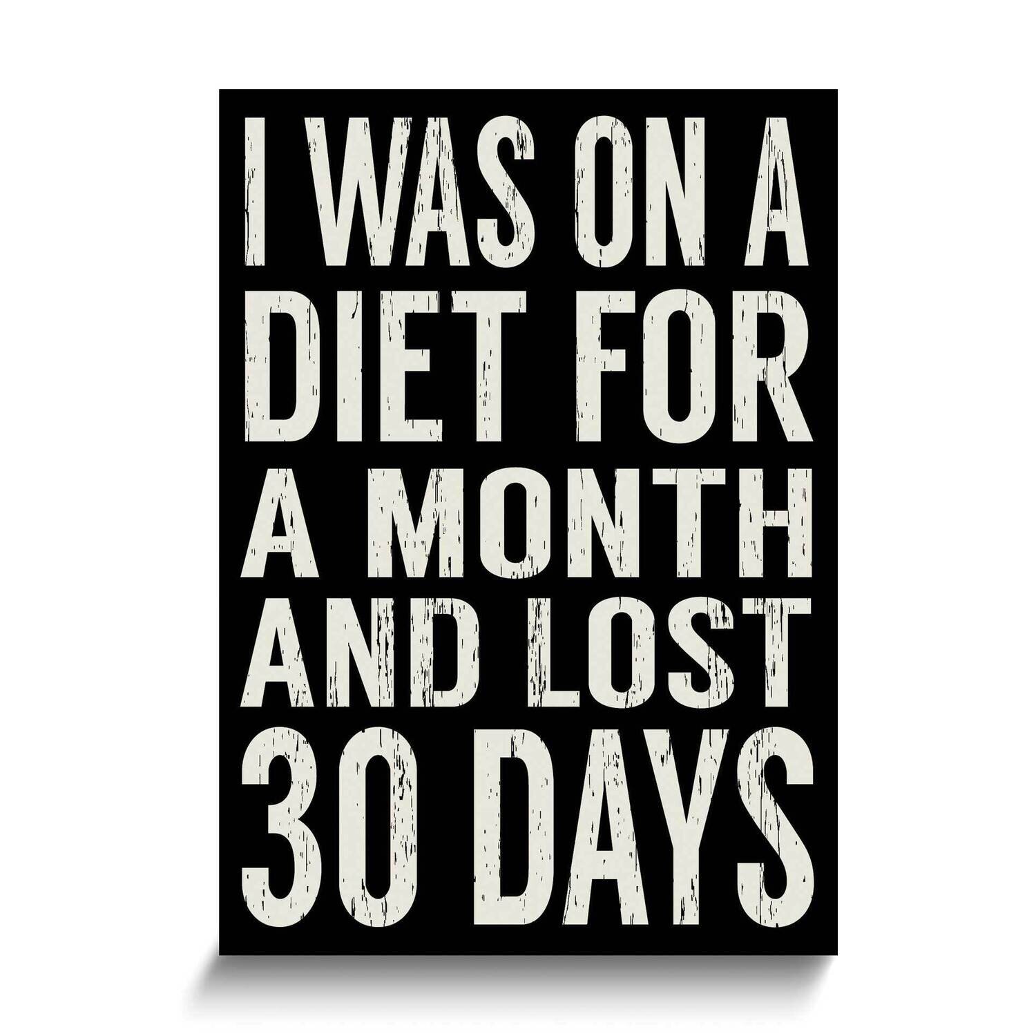 I was On A Diet Wall Plaque GM25251, MPN: GM25251, 788089173661