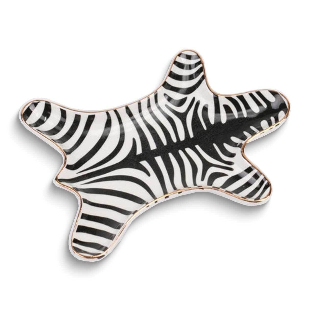 Zebra Skin Ceramic Trinket Dish GM25231, MPN: GM25231, 788089166465