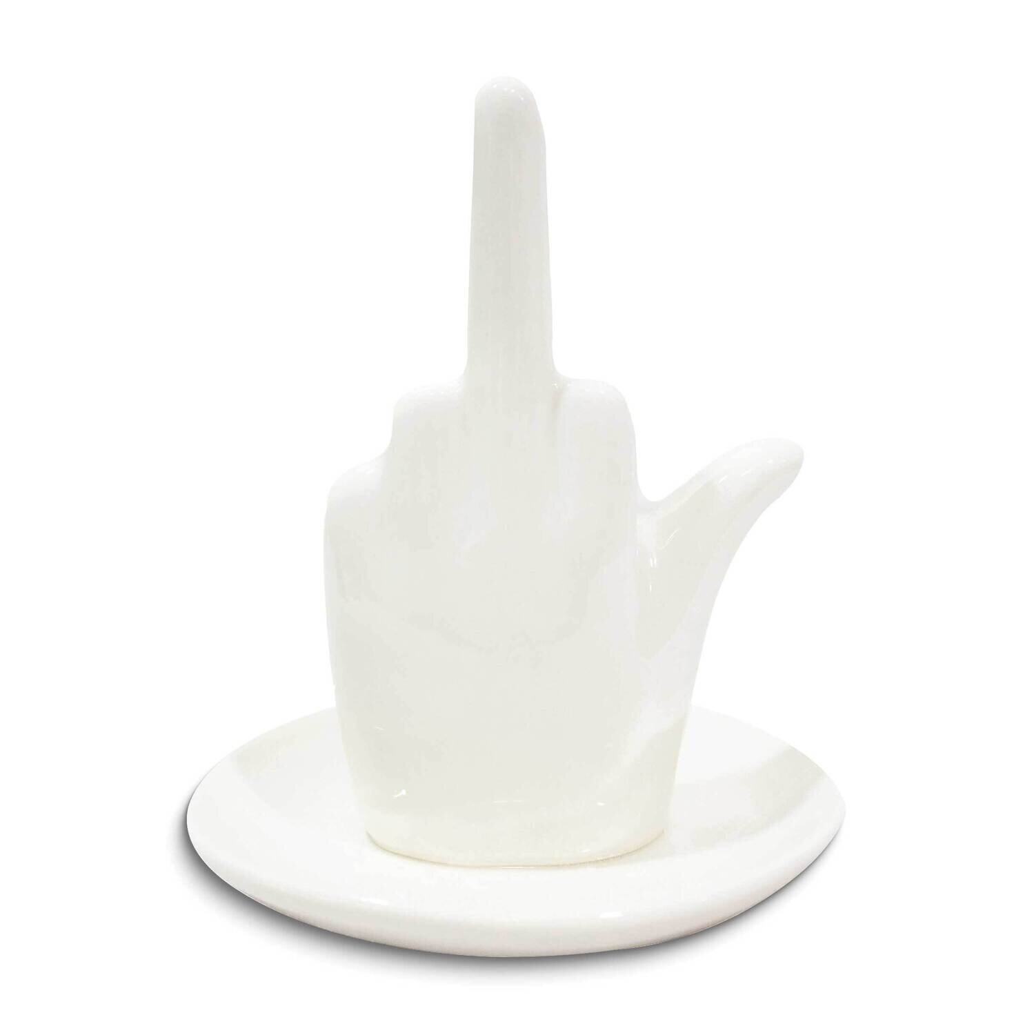 White Middle Finger Ring Holder GM25236, MPN: GM25236, 788089155766
