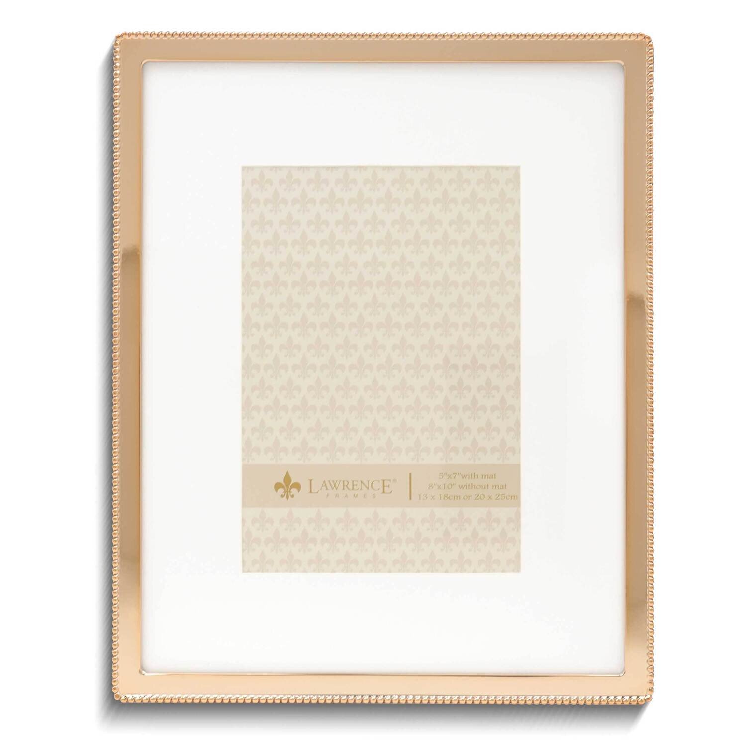 Classic Gold-tone Beaded Edge 8 x 10 Inch Photo Picture Frame GM25549, MPN: GM25549, 751148079150