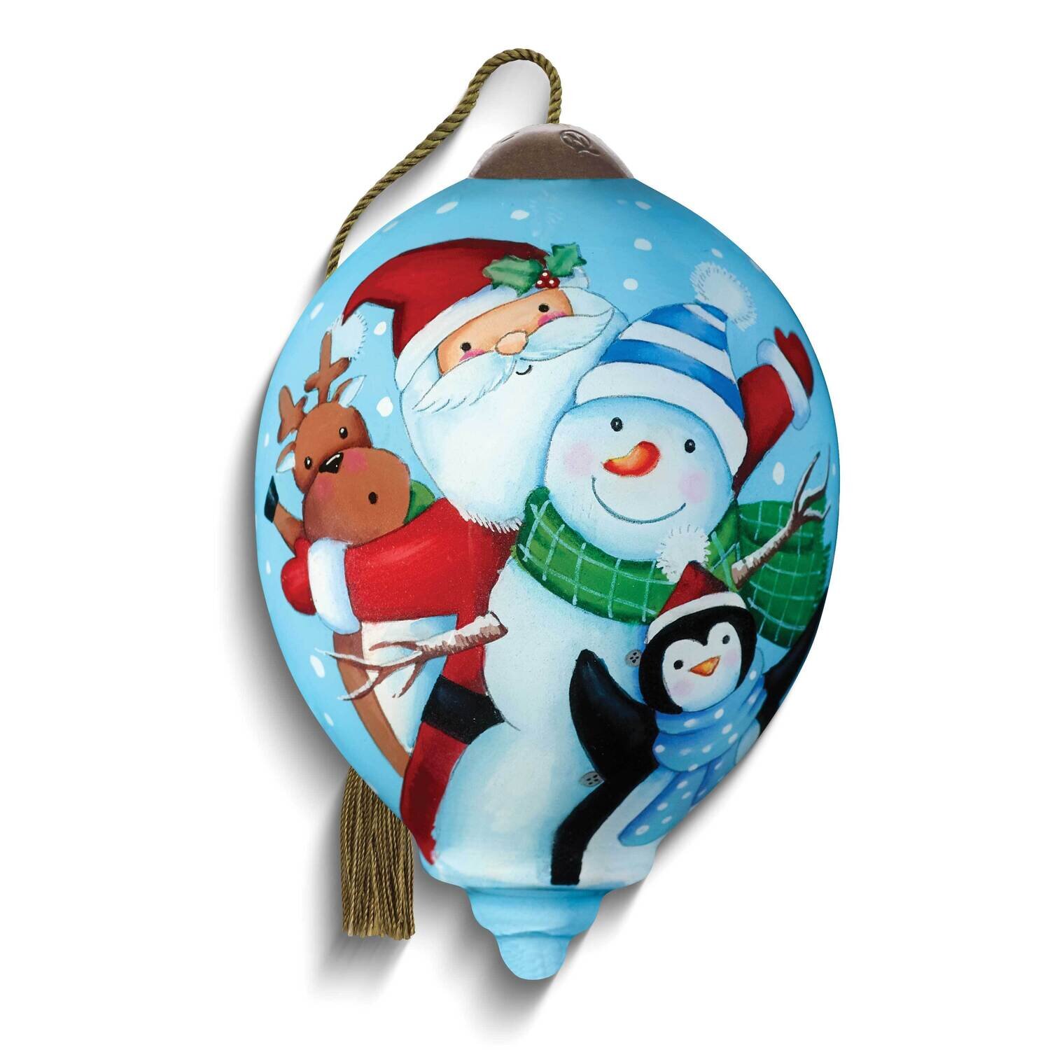 Neqwa Art Santa Snowman Penguin Ornament GM25353